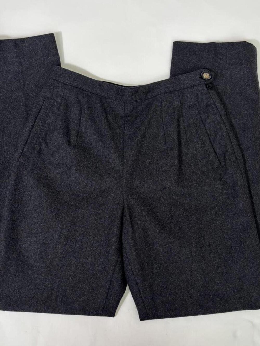 fontana couture made in italy tailored wool trousers